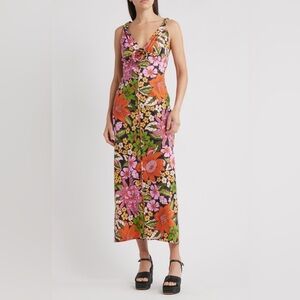 FARM Rio Colorful Floral Maxi Dress